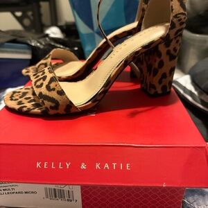 Kelly & Katie cheetah heels